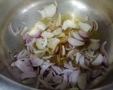 A picture of step 1 of Choliya chawal.