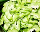 Hình bước làm 1 của món Khổ Qua Xào Chả Cá