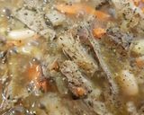 A picture of step 4 of My Tasty Lamb & Veg one Pan served with Garlic Bread.