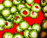 A picture of step 1 of Bitter gourd chips.