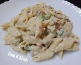 A picture of step 5 of Creamy Beef Pasta.