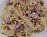 Foto del passaggio 7 della ricetta Spaghetti alla Papalina