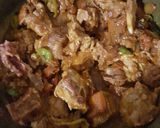 A picture of step 2 of Bhona spicy masala beef.