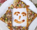 A picture of step 3 of Bread pizza.
