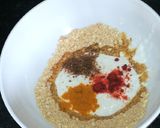 A picture of step 3 of Samosa Kadhi.