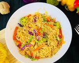 A picture of step 6 of Chicken & Vegetables Stir-Fry Noodles.
