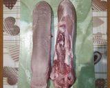 Фото кроку 3 до Язык с шампиньонами запечённый в фольге.