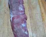 Foto del paso 8 de la receta: Lomo de cerdo en blueberry y ensalada de frutas y verduras