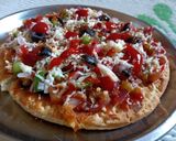 A picture of step 4 of Vegetable pizza.