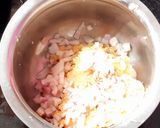 A picture of step 2 of Paruppu urundai kuzhambu.