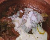 A picture of step 2 of Beef Makknii Handi.