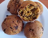 A picture of step 8 of Chocolate chip cupcakes with Passion flavor #cupcakecontest.
