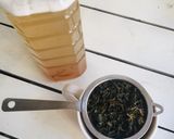 Hình bước làm 1 của món Trà sen tắc mật ong
