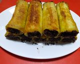 Foto langkah ke 7 dari resep Roti Tawar Gulung Isi Pisang Nangka.