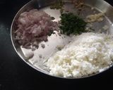 A picture of step 2 of Veg momos.