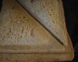 A picture of step 4 of 3 spice bread sandwich.