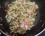 A picture of step 3 of Monchow Soup.