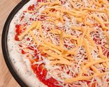 Hình bước làm 2 của món Pizza Demi Andouille - Demi Chorizo