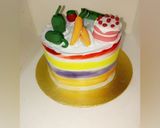 A picture of step 4 of CookPad Birthday Bento Cakes.