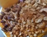 A picture of step 9 of Mixed nuts chikki pizza (chizza).