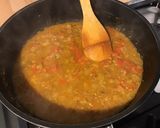 Une image de l'étape 10 de Farfalles bicolores, tomate rose et sauce à l'indienne.