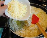 A picture of step 6 of Venison sausages risotto.