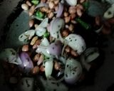 A picture of step 1 of Dalia oats veggies.