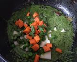 A picture of step 3 of Vegetables pulao.
