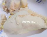 Hình bước làm 1 của món Bánh Mì Nhân Gà Nấm