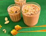A picture of step 2 of Cashew Badam Shake With Chocolate Flavour/ Delicious And Nutritious Almond Shake!! Holi Special ✨🌈.