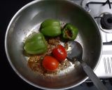 A picture of step 18 of Stuffed capsicums and tomatoes.