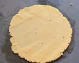 A picture of step 4 of Heart shape Makki ki puri.