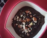 A picture of step 5 of Chocolate sooji halwa.