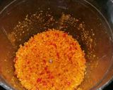 A picture of step 10 of Tri colour motichur laddu.