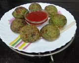 A picture of step 7 of Green Peas Paniyaram.