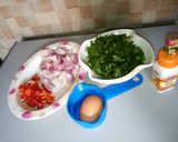 A picture of step 1 of Spinach sauce.