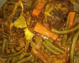 صورة لخطوة 5 من وصفة لوبيا خضراء بلحم الغنم 🐏🥩🤤