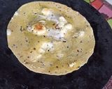 A picture of step 1 of Masala papad.