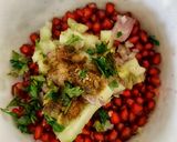 A picture of step 2 of Pomegranate Salad.