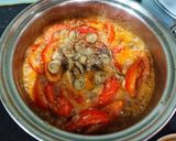 Hình bước làm 2 của món Đậu hũ kho chao/cà chua