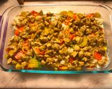 Csőben sült zöldséges csirkemell, tejszínnel! 🥦🥕🍲 recept fázis 2 fotója