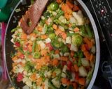 Párolt zöldség sült hallal recept fázis 1 fotója