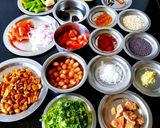 A picture of step 1 of Dal Dhokli.