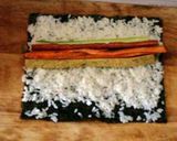Hình bước làm 5 của món Kimbap Hàn Quốc