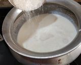 A picture of step 4 of Ground Rice Phirni.