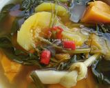 Foto langkah ke 4 dari resep Gengan Asam Urang Kutai / Sayur Asam Ubi Jalar.