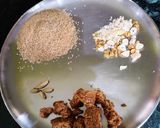 A picture of step 1 of Daliya Ladoos.