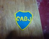 Foto del paso 1 de la receta: Torta camiseta arquero de boca junior