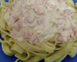Foto del paso 4 de la receta: Espagueti a la crema con jamón