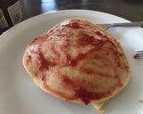 A picture of step 5 of Banana flavoured pancakes.